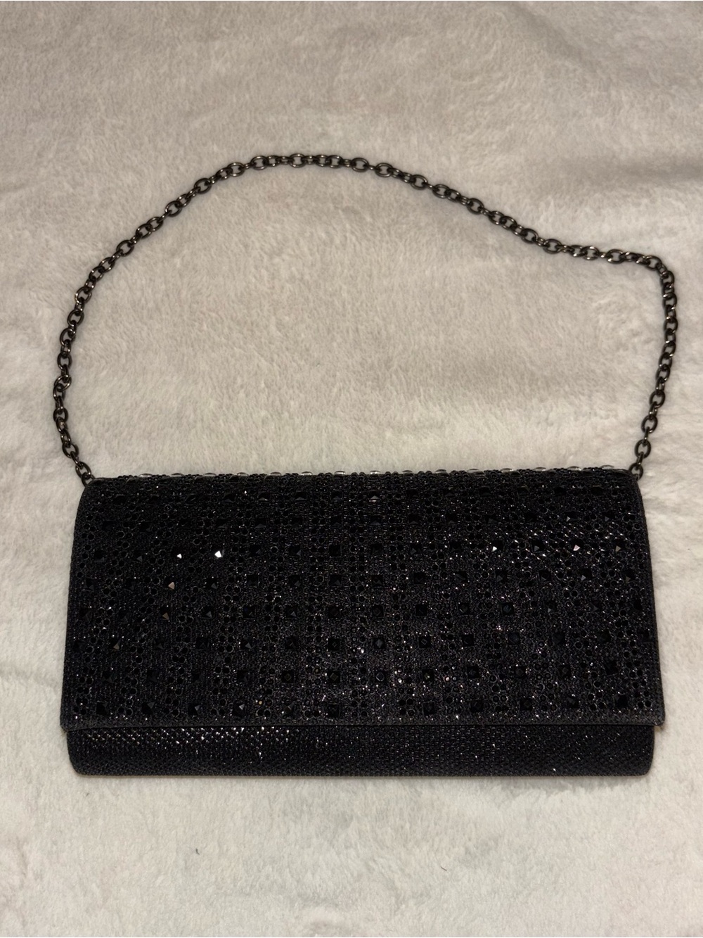 L Lorraine Black Clutch